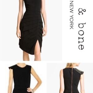 Rag & Bone Black Sleeveless Dress